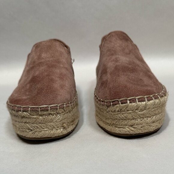 SAM  Edelman Pink Suede Carrin Platform Espadrille Size 6.5 - Picture 5 of 10